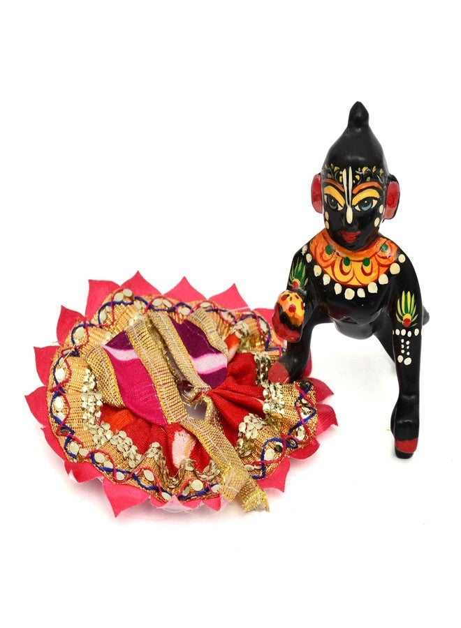 AARGKRAFT فستان AARGKRAFT Fancy 0 مقاس Laddu Gopal/Kanha ji/Thakur Ji/Bal Krishna بوشاك، زي عرقي مصنوع يدويًا لجانماشتامي وبوجا والمهرجانات (عبوة من 12 بوشاك) - Image 5